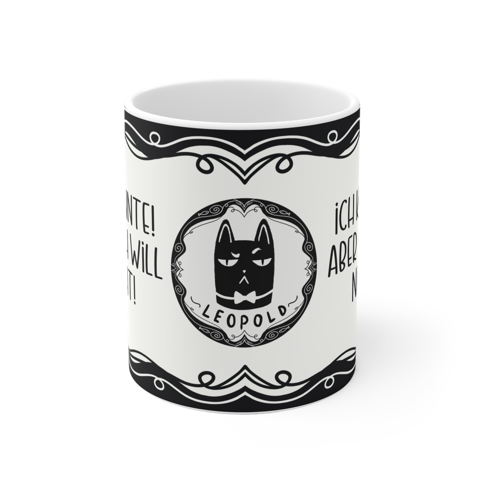 Motivtasse Leopold, Tasse, witzig & sarkastisch, Ich könnte! Aber ich will nicht!