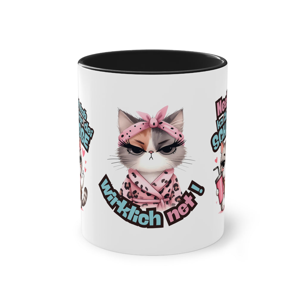 Lustige Tasse im hessischen Dialekt – „Nee! I hab ka Zeit fer dei Schaisse!“ – Witziges Geschenk für Hessen