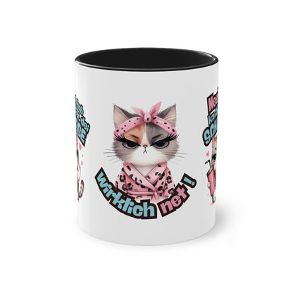Lustige Tasse im hessischen Dialekt – „Nee! I hab ka Zeit fer dei Schaisse!“ – Witziges Geschenk für Hessen