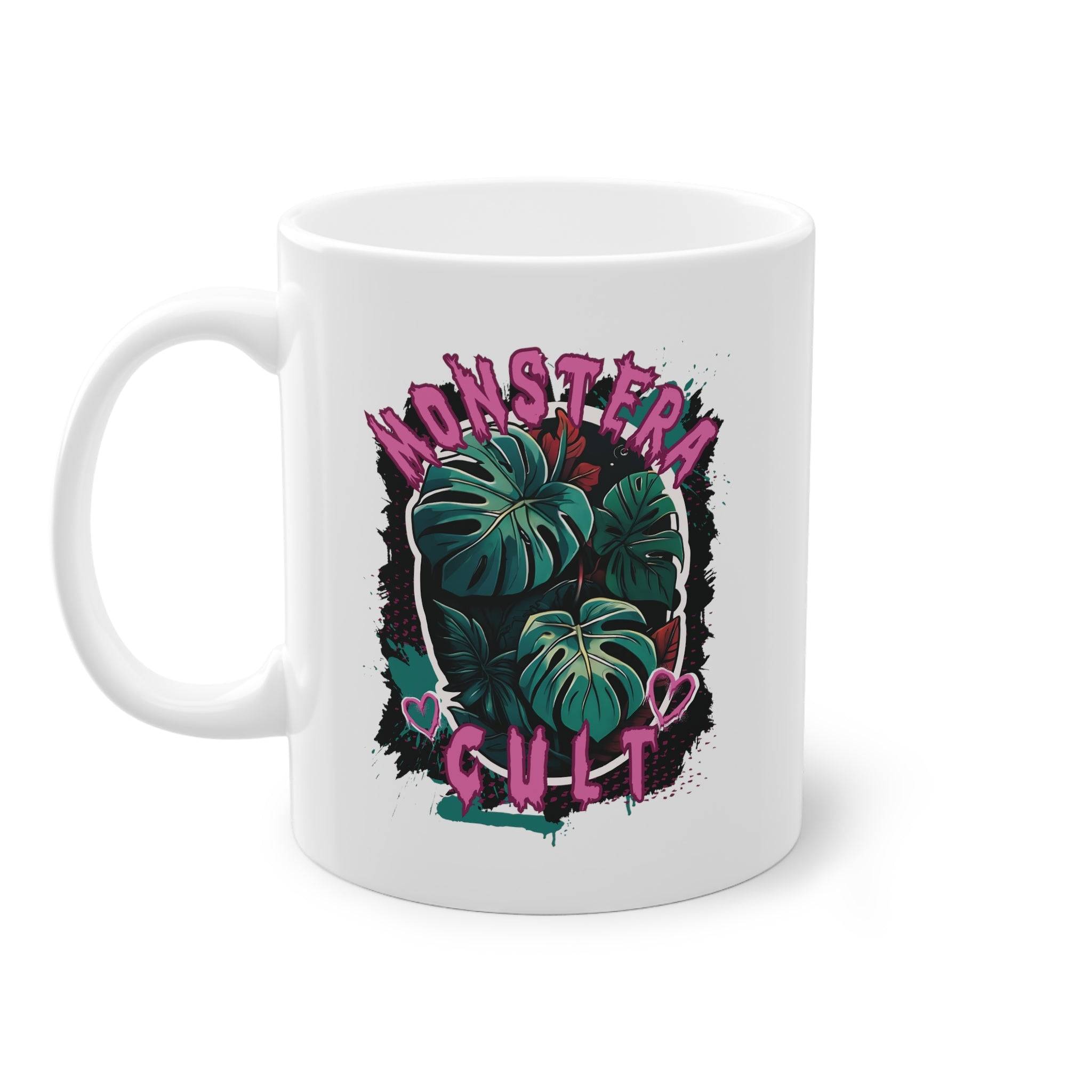 Monstera Pflanzen Tasse  bei Tassentante. Das Must-Have Geschenk für Plantmom und Plantdad. Ideal für alle Pflanzenliebhaber. Shoppe jetzt.