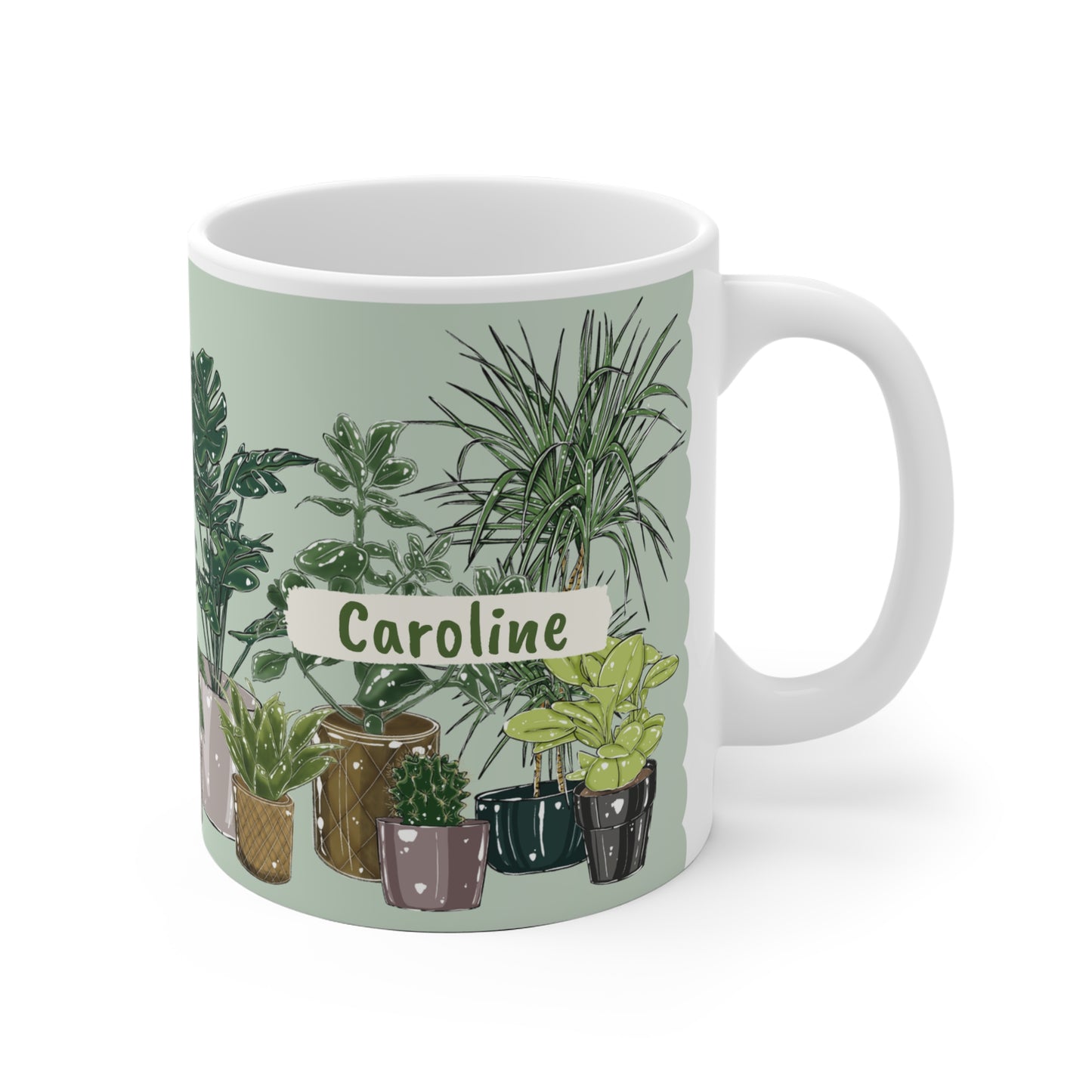 Pflanzen Motivtasse -  Tasse mit deinem Wunschnamen