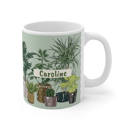 Pflanzen Motivtasse -  Tasse mit deinem Wunschnamen