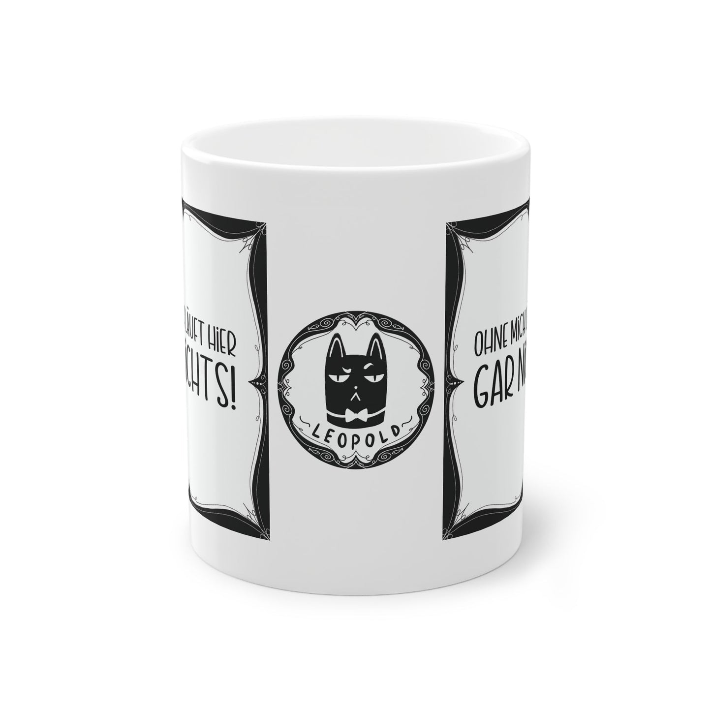 Sarkastische Tasse mit witzigem Spruch in schwarz weiß. Geschenk für Kollegen, Familie und Freunde.