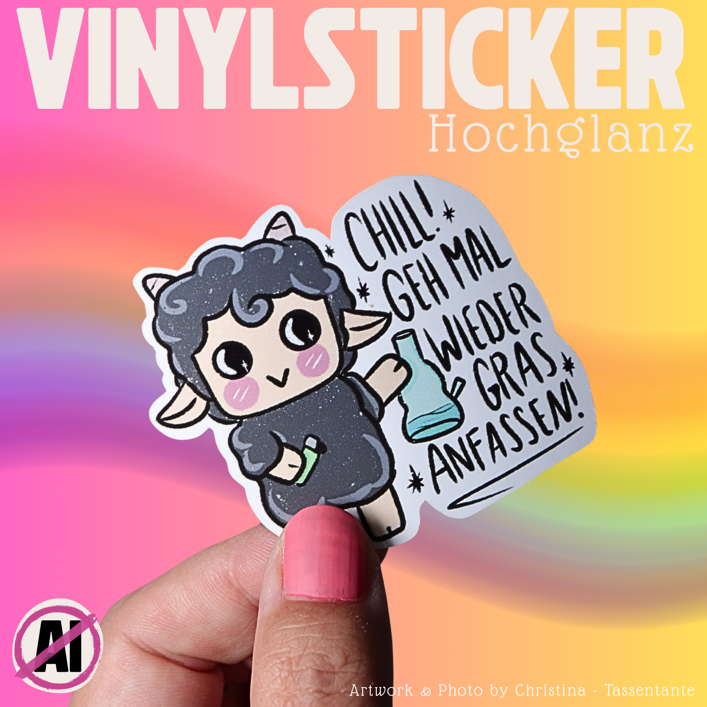 Chill mal - Vinyl Sticker