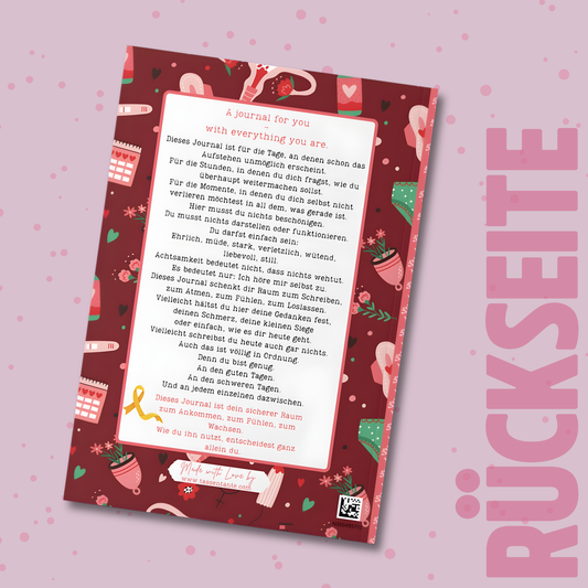 Schmerztagebuch - A5 - z.B. Endometriose, Adenomyose