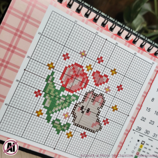 Ewiger Kreuzstich Kalender für Stick Fans - 12 kleine Stickprojekte, Geschenk für Kreuzstich Fans