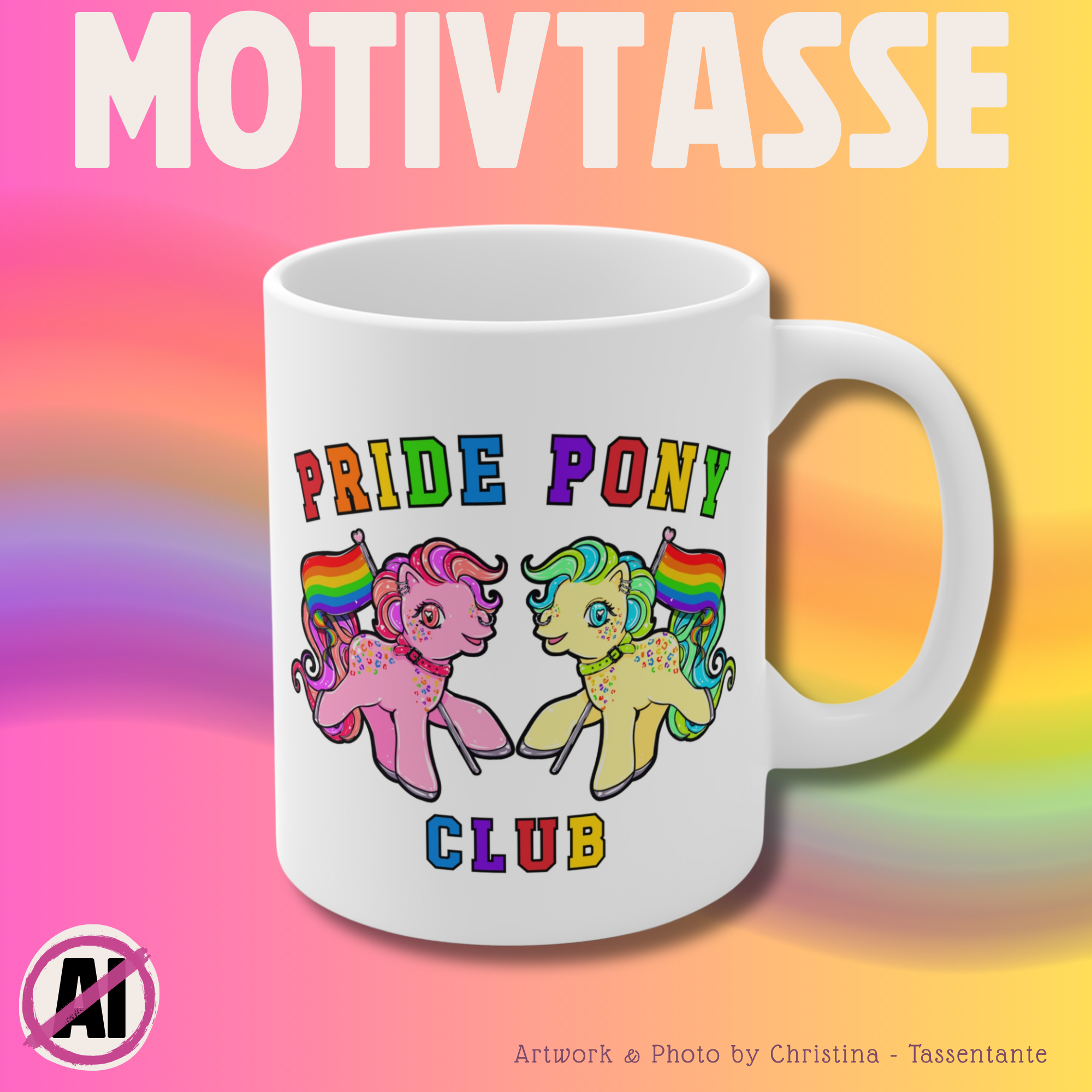 Pride Pony Club Motivtasse, LGBTQ, pride Tasse