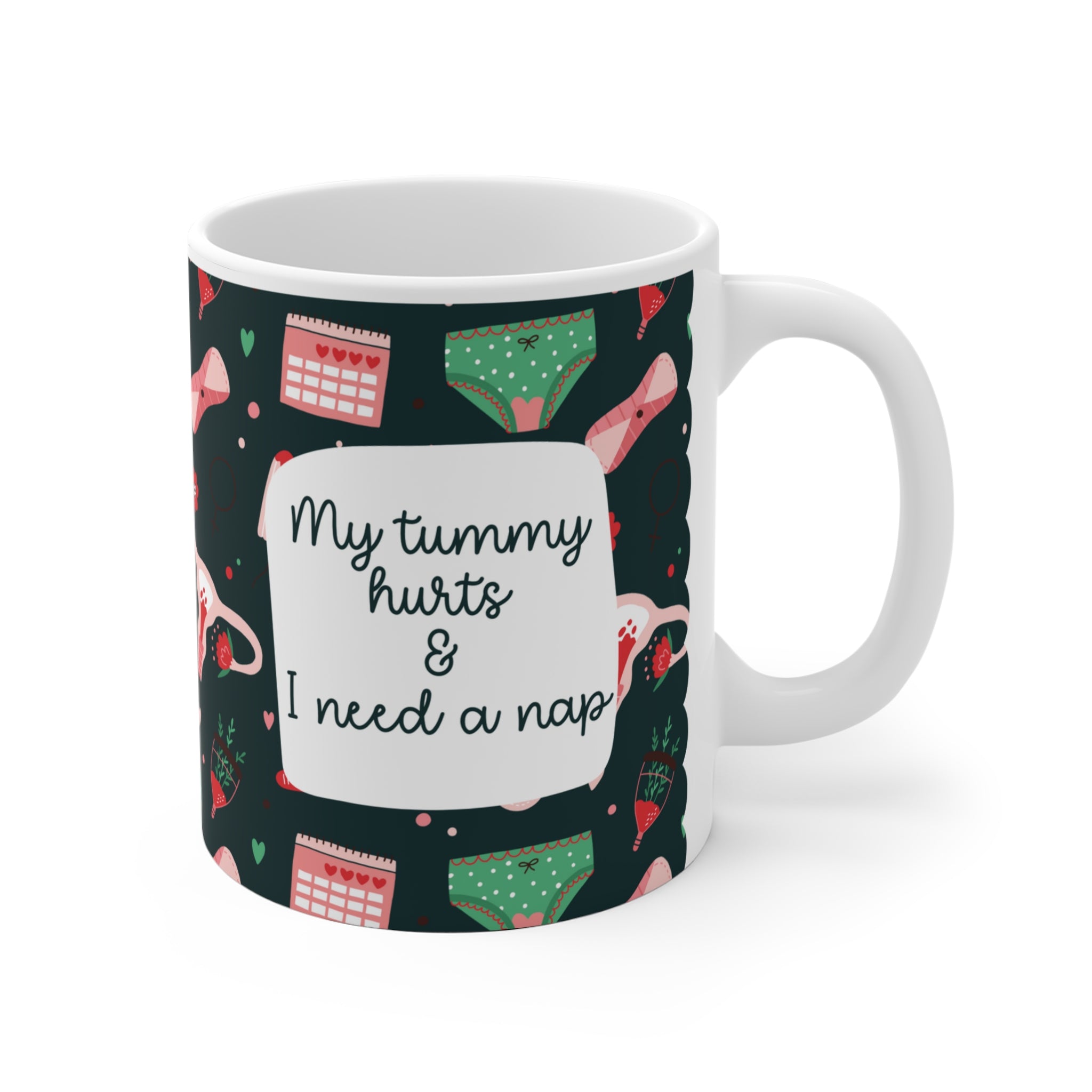 My Tummy Hurts Mug – süße Tasse bei Endometriose, Adenomyose, Regelschmerzen, chronischen Erkrankungen & Selfcare