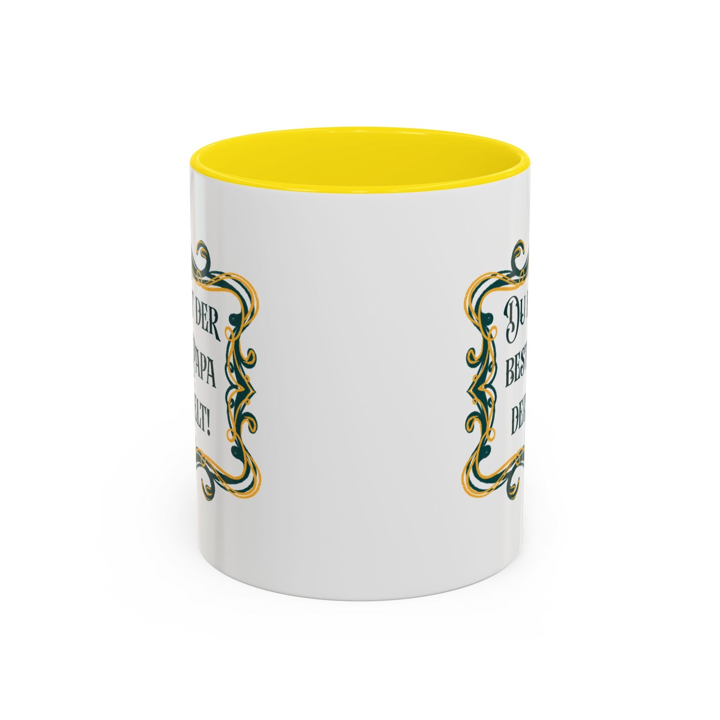 Du bist der beste Papa der Welt Tasse - Geschenk für Papa zum Vatertag oder Geburtstag - Vintage Ornament Design