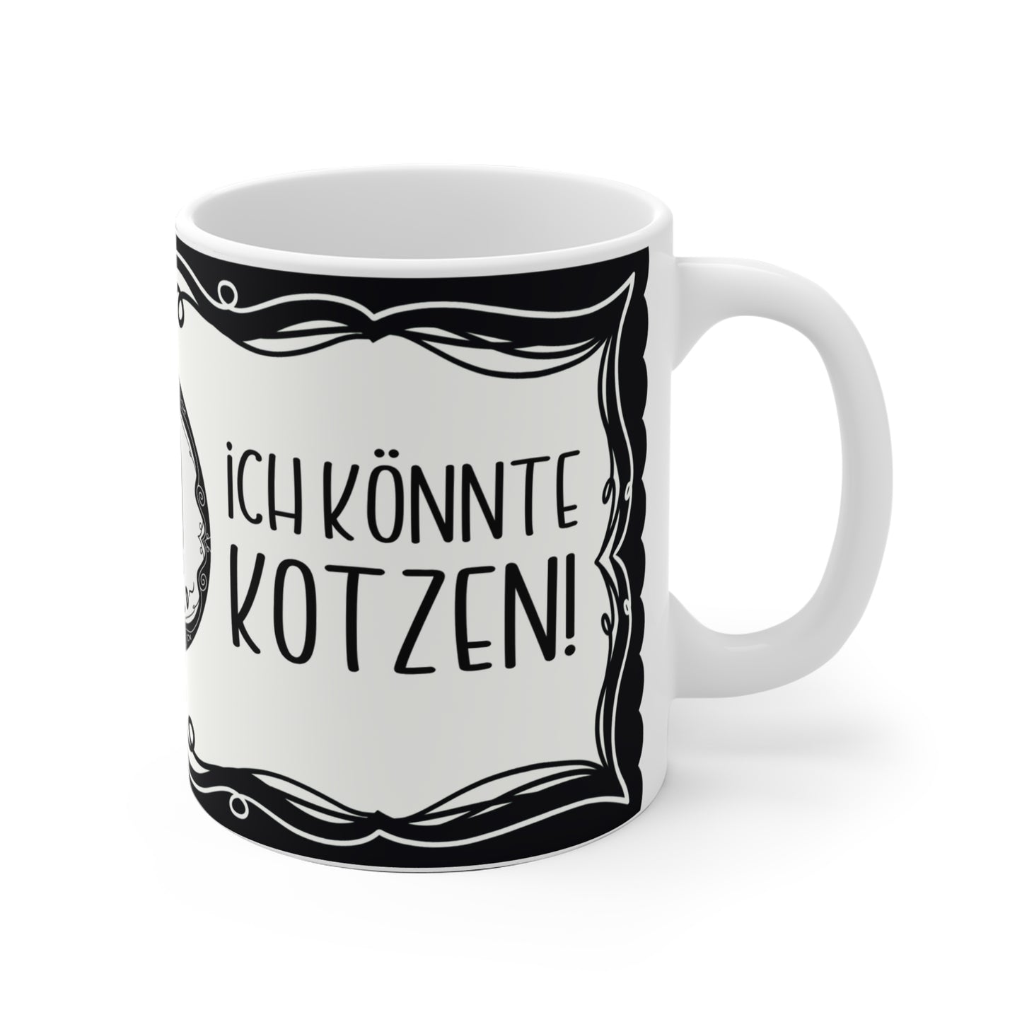 Motivtasse Leopold, Tasse, witzig & sarkastisch, Ich könnte kotzen...