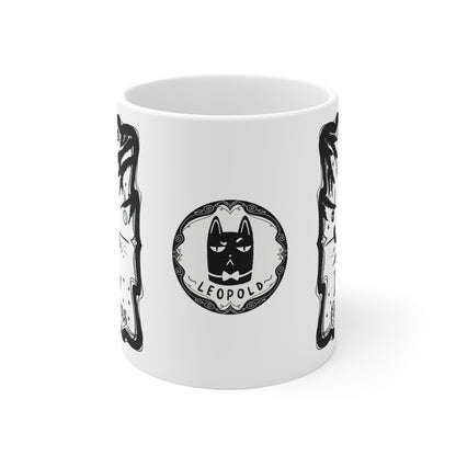 Weihnachtstasse Leopold - Meowy Christmas