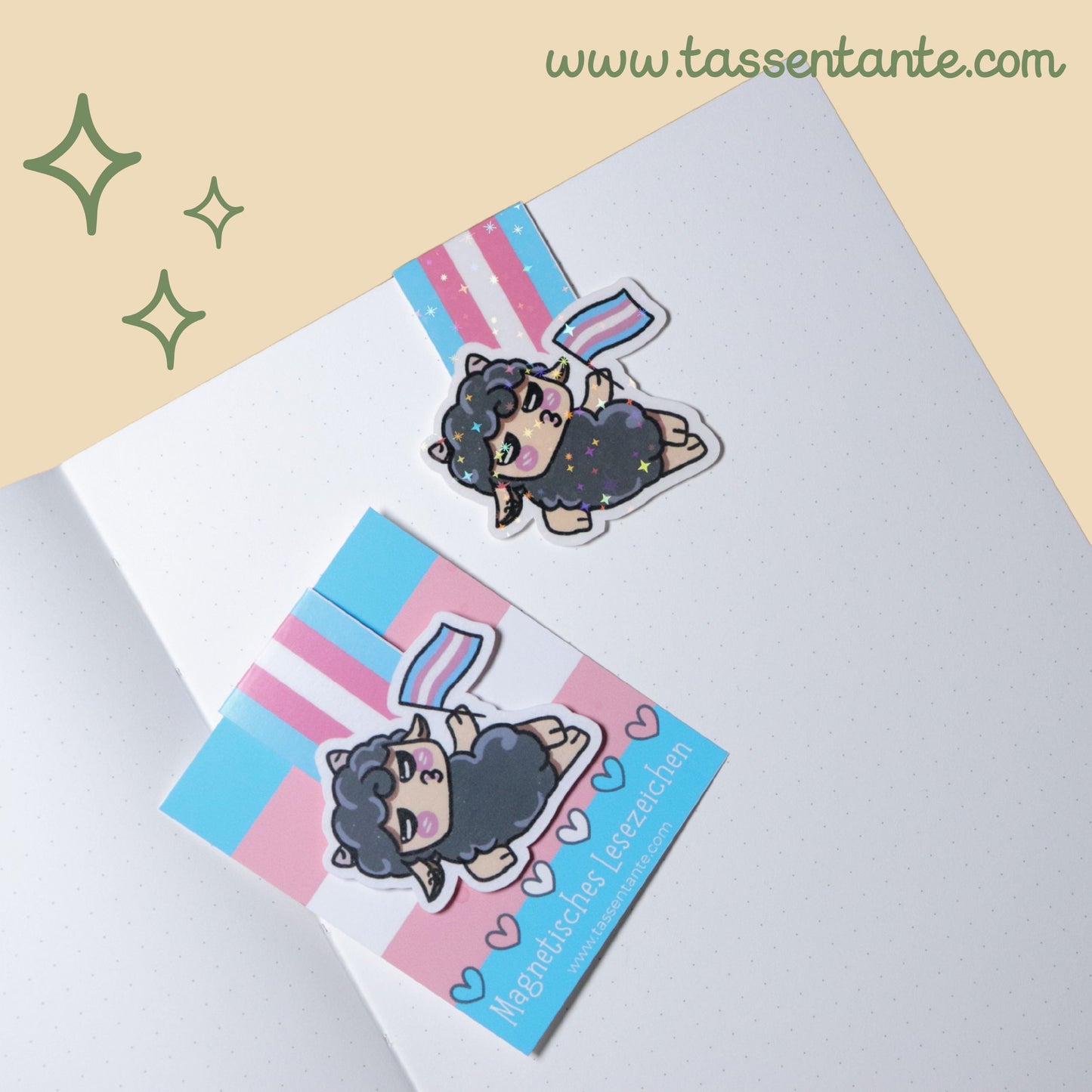 Magnetisches Lesezeichen - Trans Sheep