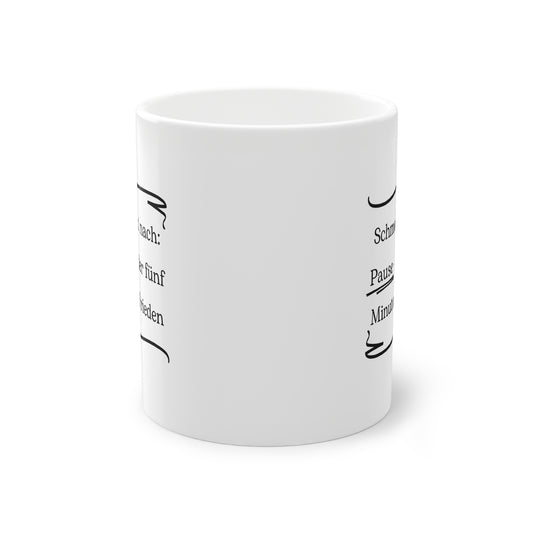 Lustige Sprüche-Tasse – „Pause - oder 5 Minuten Frieden!“