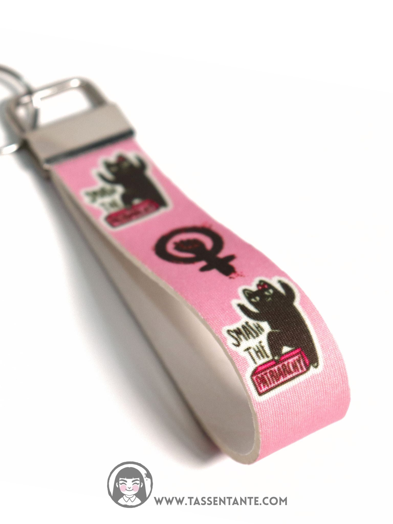 Schlüsselanhänger - Smash the Patriarchy - rosa