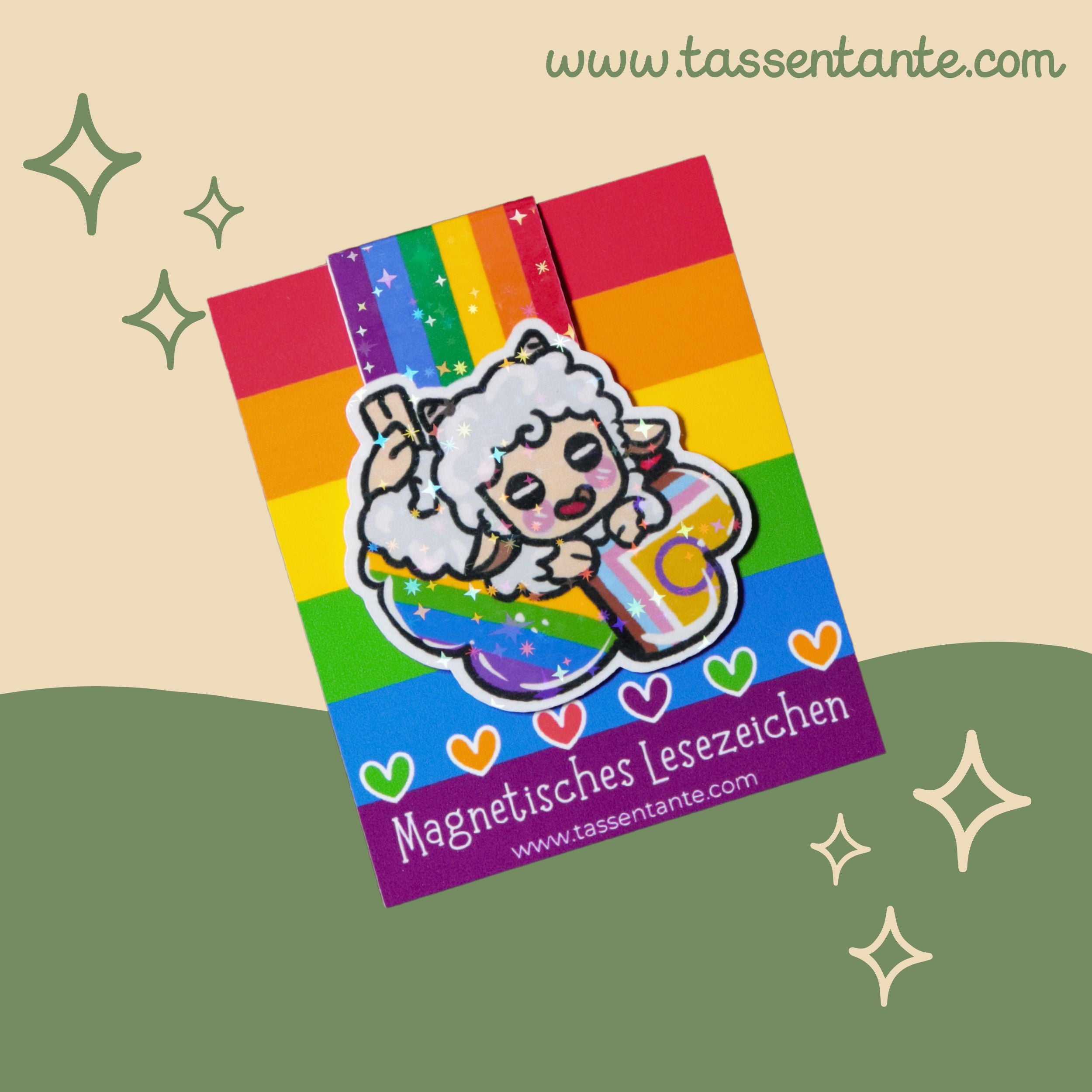 Magnetisches Lesezeichen - Pride Sheep