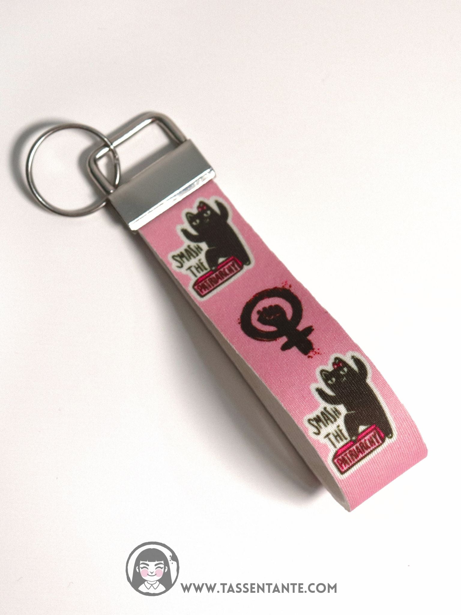Schlüsselanhänger - Smash the Patriarchy - rosa