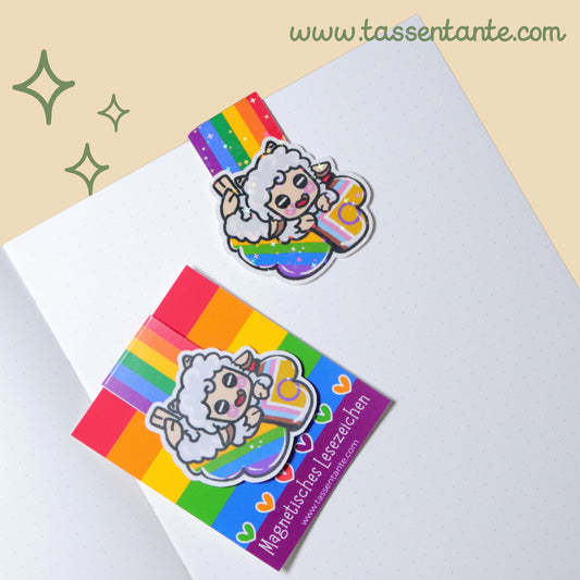 Magnetisches Lesezeichen - Pride Sheep