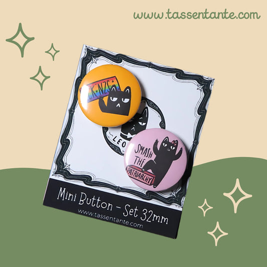 Button Set - Leopold - 32mm - 2er Set