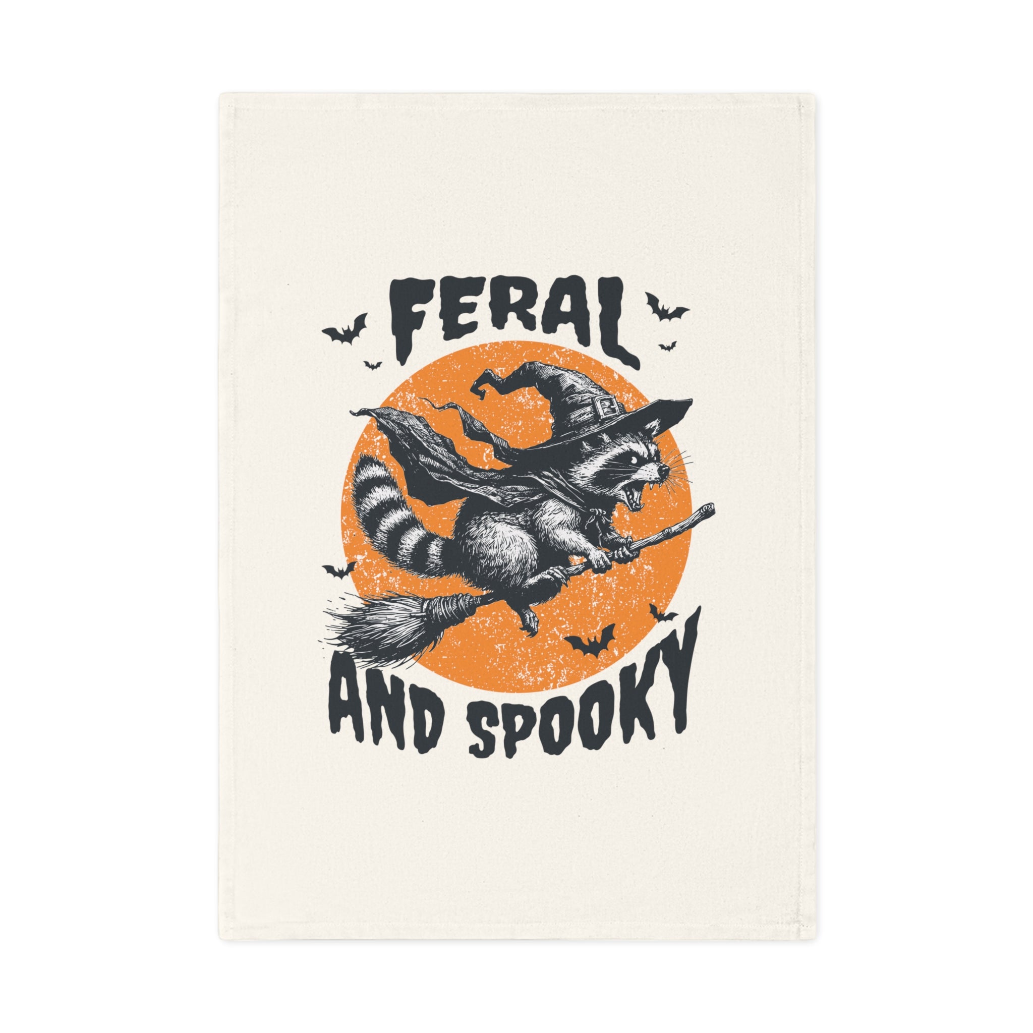 Geschirrtuch Halloween - Waschbär - Feral and spooky