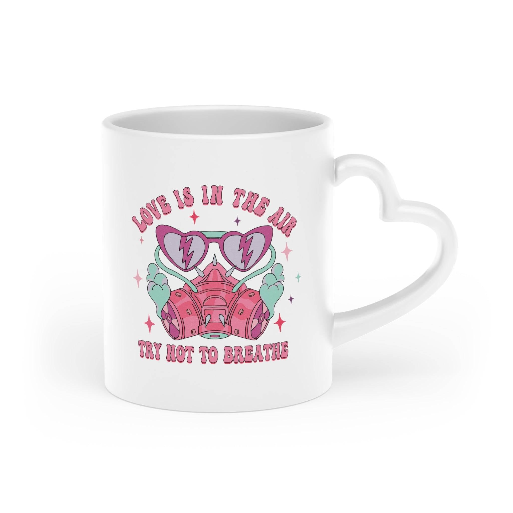 Trete dem 'Anti-Valentine's Club' bei und zeige deine rebellische Seite mit unserer Anti Valentinstag Tasse mit Herzgriff. Mit witzigen Print und Spruch.