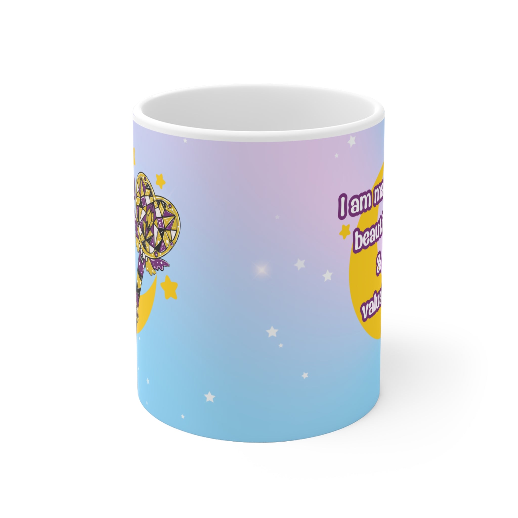 Nonbinary Pride Tasse | Magical Girl Mug 90s Anime | LGBTQ Geschenk | Spülmaschinenfest | Keramik 330ml | Affirmation, pride Geschenk