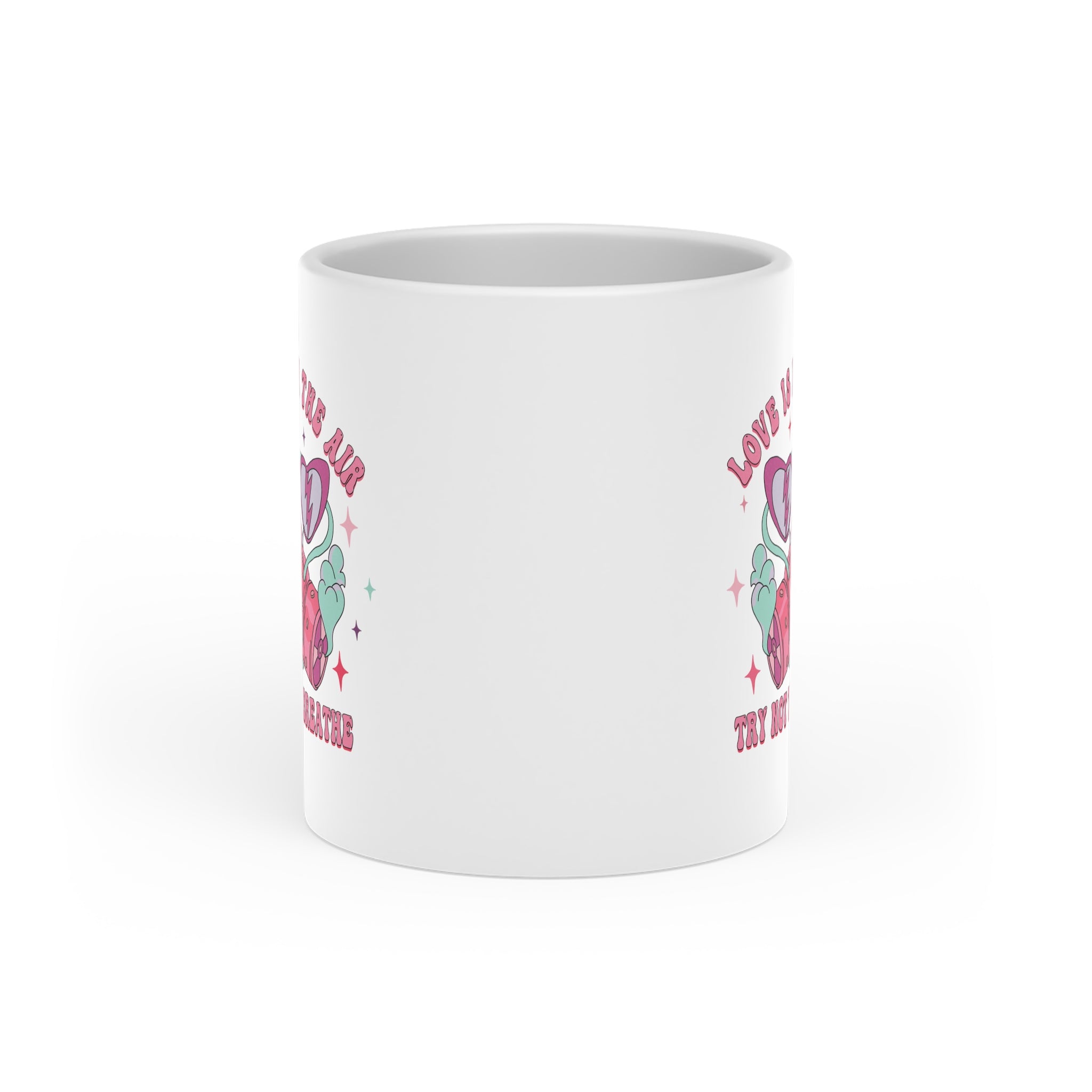 Trete dem 'Anti-Valentine's Club' bei und zeige deine rebellische Seite mit unserer Anti Valentinstag Tasse mit Herzgriff. Mit witzigen Print und Spruch.