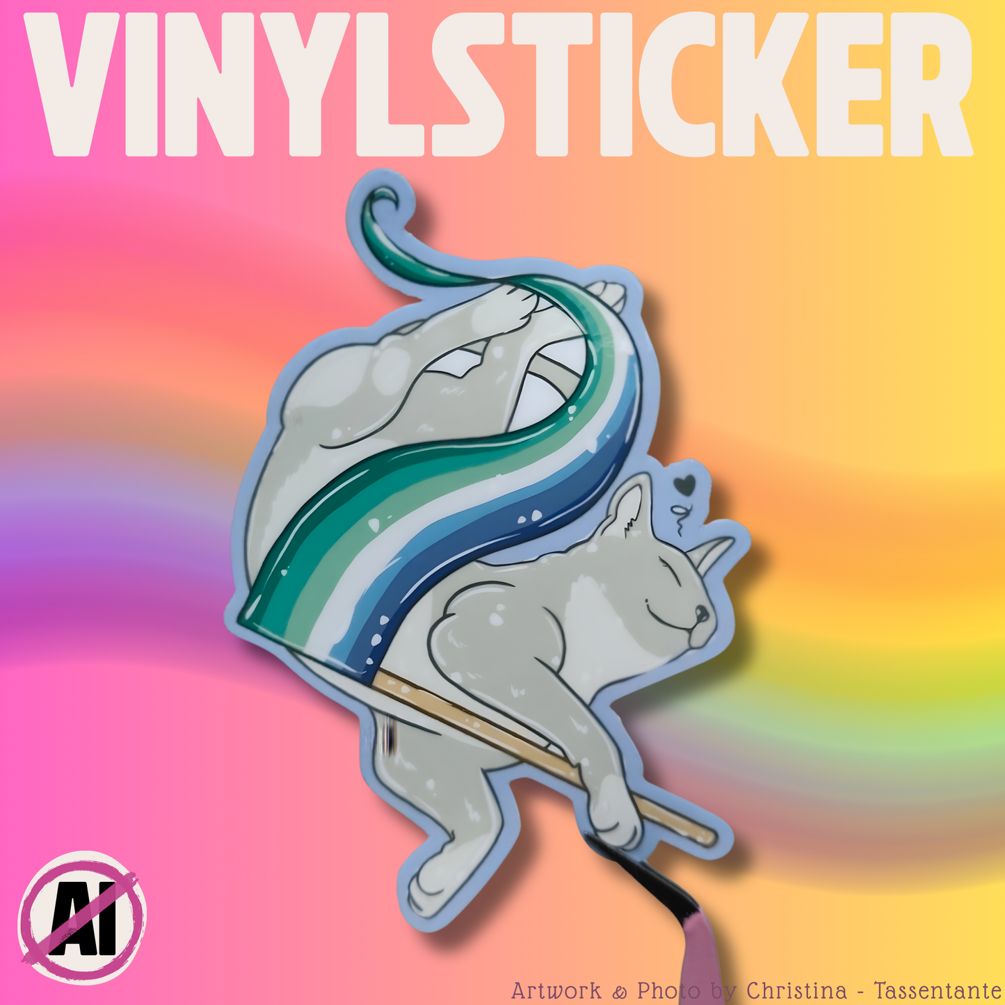 LGBTQ Pride Katzen Sticker, Trans, Bi, Pan, Lesbian, Nonbinary, Asexual, Demigirl, Demiboy, Disability Vinyl Aufkleber Pride Geschenk