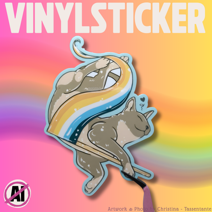 LGBTQ Pride Katzen Sticker, Trans, Bi, Pan, Lesbian, Nonbinary, Asexual, Demigirl, Demiboy, Disability Vinyl Aufkleber Pride Geschenk