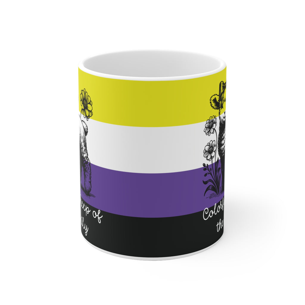 Pride Tasse „Colorful Sheep of the Family“ – non binary  Pride Geschenk mit Schaf-Motiv