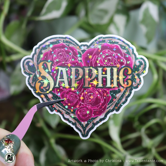 Sapphic Vinylsticker grün