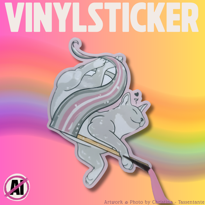 LGBTQ Pride Katzen Sticker, Trans, Bi, Pan, Lesbian, Nonbinary, Asexual, Demigirl, Demiboy, Disability Vinyl Aufkleber Pride Geschenk