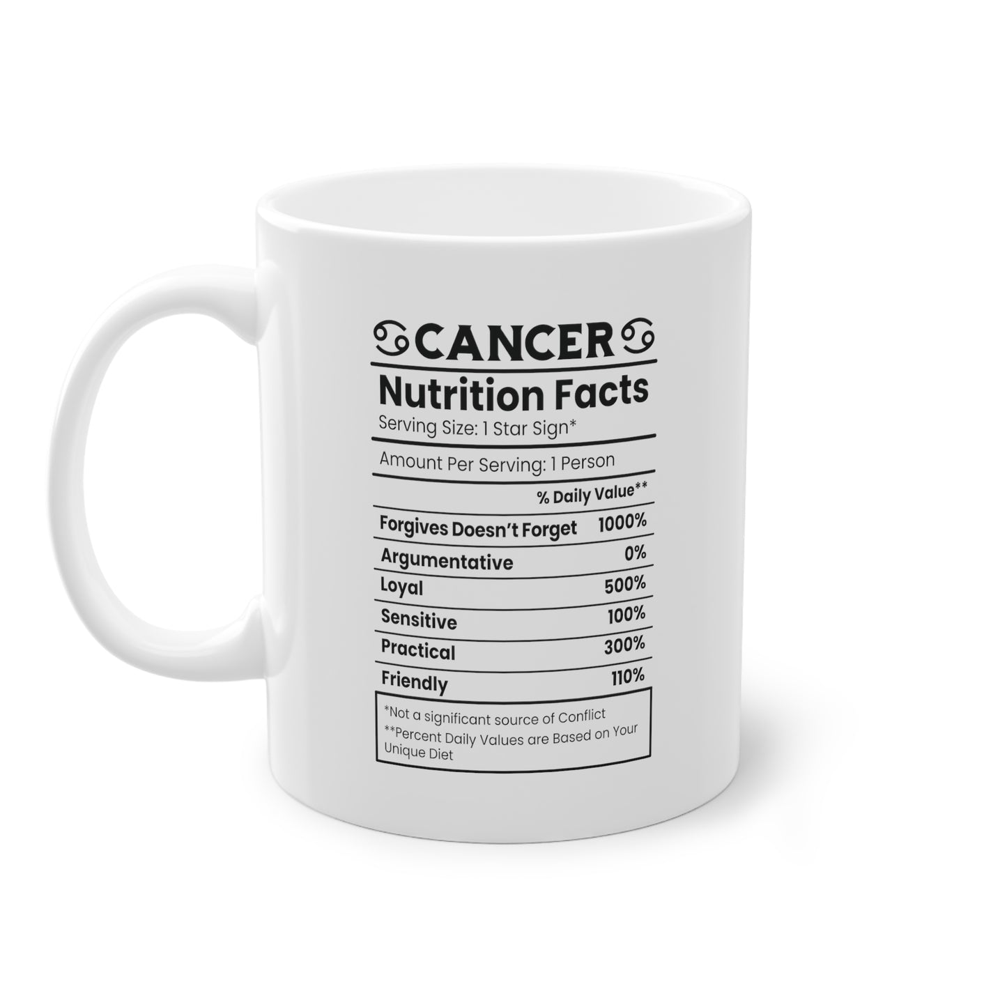 Unsere wunderschöne Motivtasse Krebs, das perfekte Geschenk für alle im Sternzeichen Krebs. Mit minimalistischem Print, ist sie ein dezenter Hingucker.