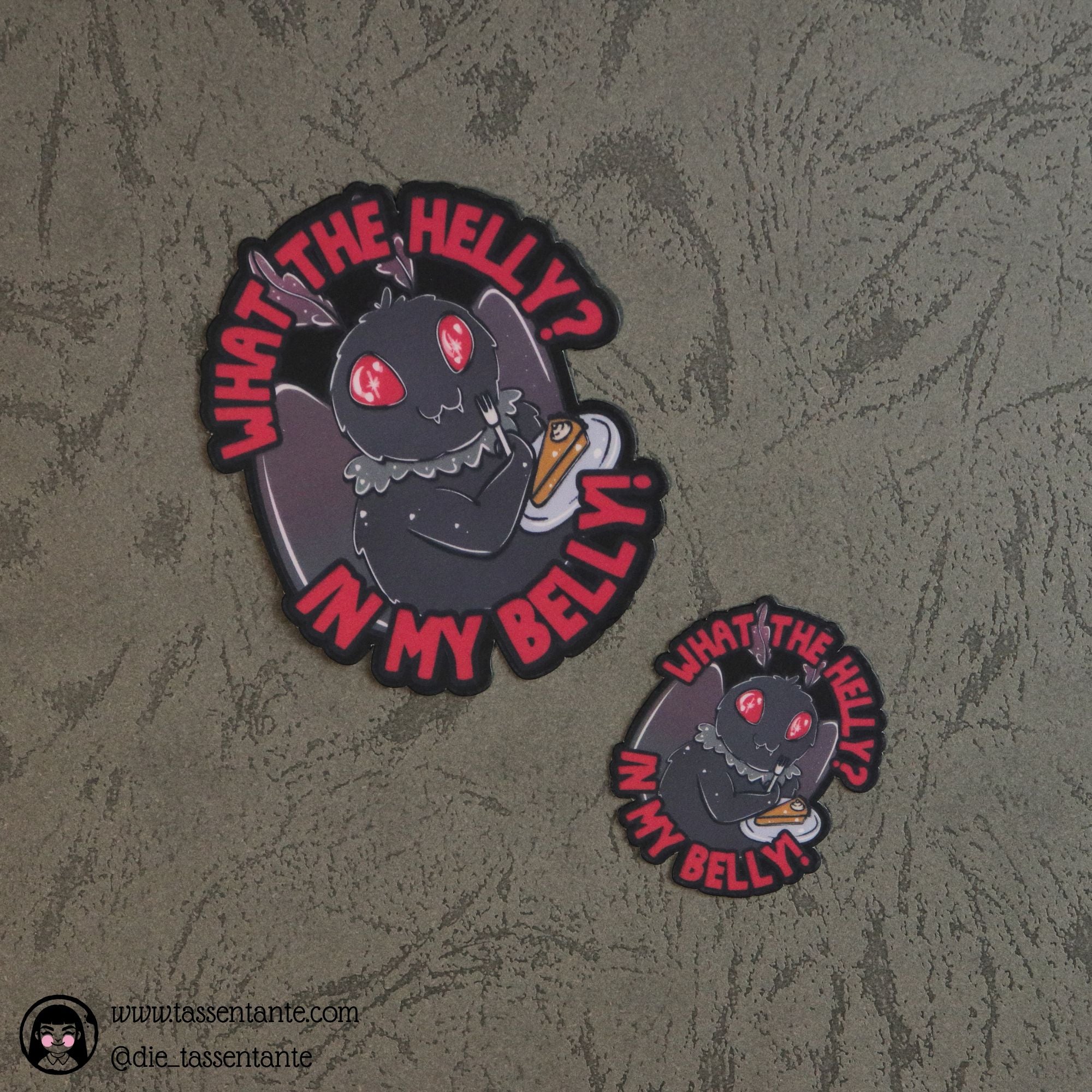 Sticker Mothman - What the helly