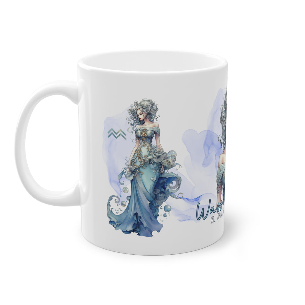 Unsere wunderschöne Motivtasse Wassermann, das perfekte Geschenk für alle im Sternzeichen Wassermann. Mit fantasievollem All-Over Print, ist sie ein Hingucker.