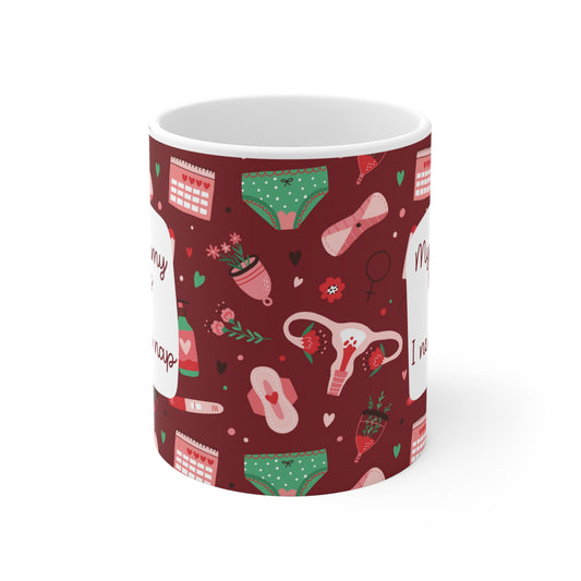 My Tummy Hurts Mug – süße Tasse bei Endometriose, Adenomyose, Regelschmerzen, chronischen Erkrankungen & Selfcare