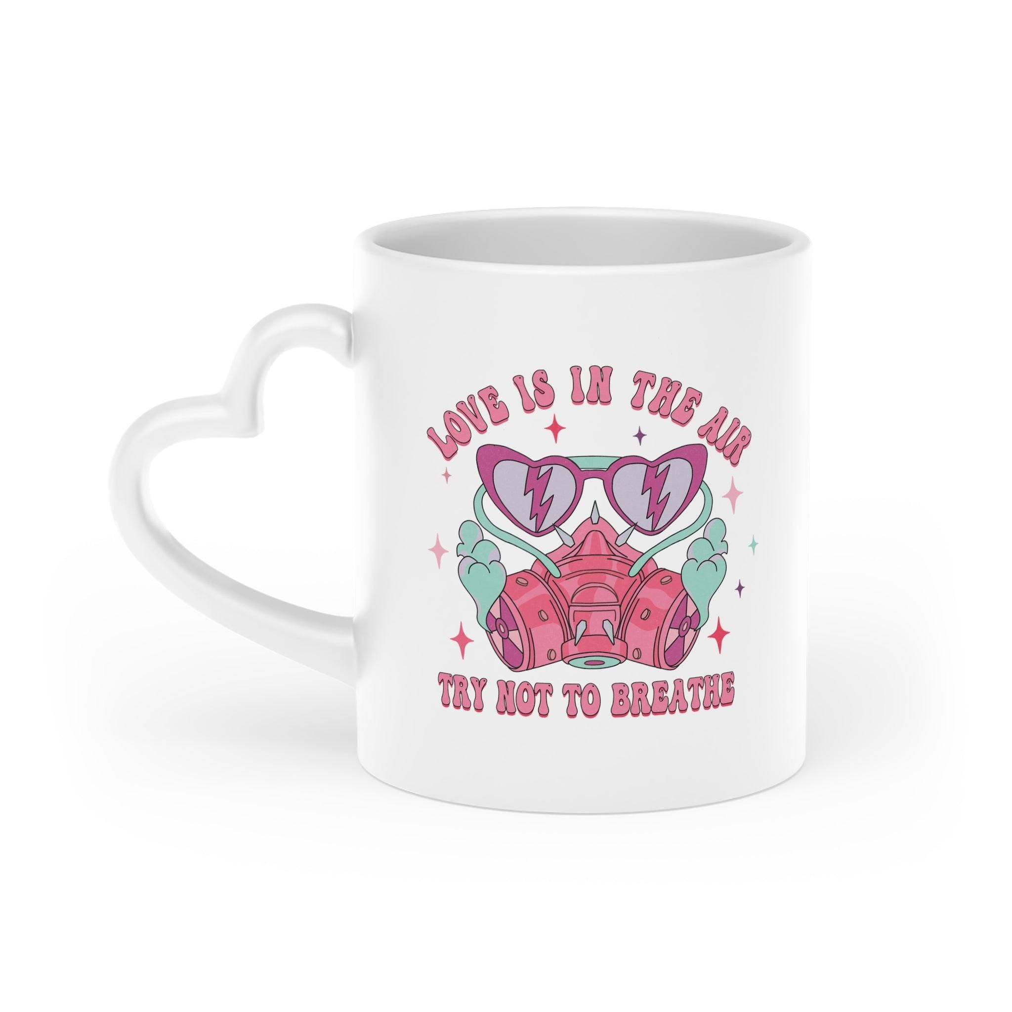 Trete dem 'Anti-Valentine's Club' bei und zeige deine rebellische Seite mit unserer Anti Valentinstag Tasse mit Herzgriff. Mit witzigen Print und Spruch.