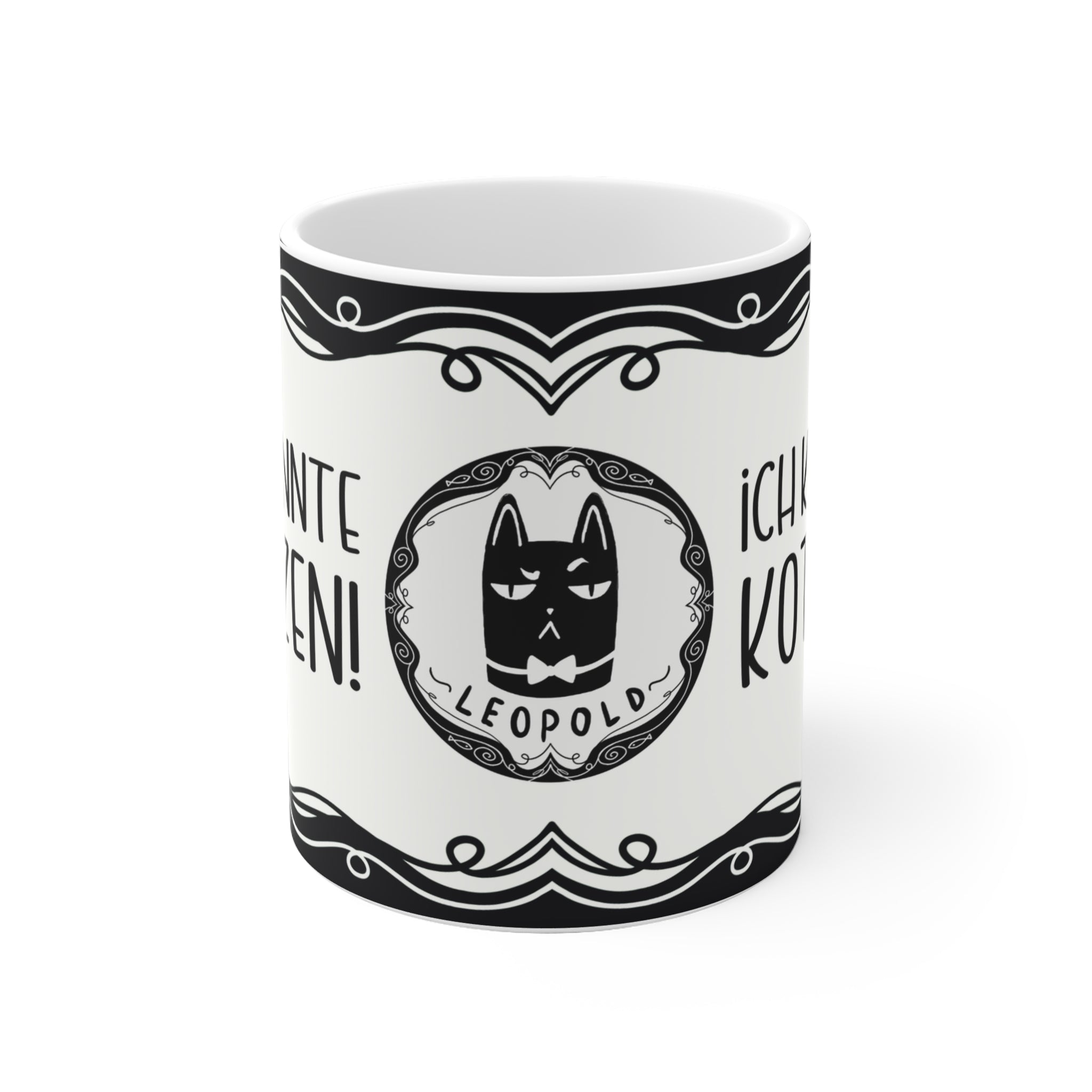 Motivtasse Leopold, Tasse, witzig & sarkastisch, Ich könnte kotzen...
