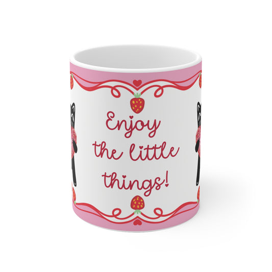 Tasse Erdbeer Sommer - Enjoy the little things