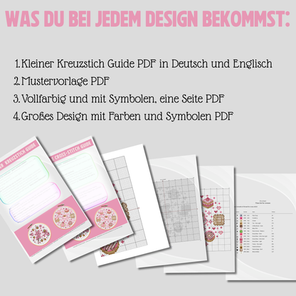 Stickvorlage Kreuzstich - Oh so Sweet - Für Süßmäulchen