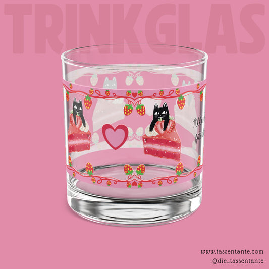Trinkglas - Alles Gute für dich - Süsses Geschenk für Katzen Liebhaber