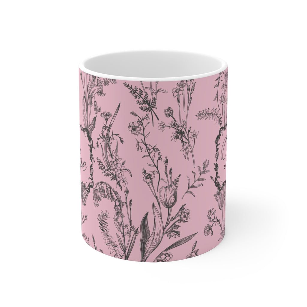 Lustige "Fotze" Tasse mit Vintage Muster
