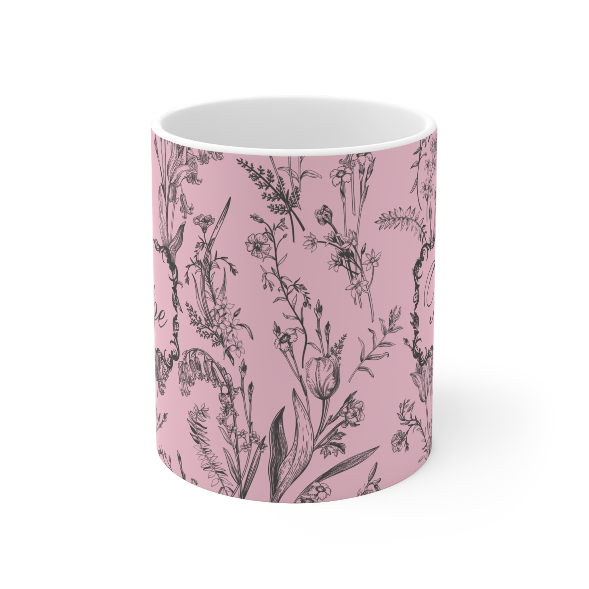 Lustige "Fotze" Tasse mit Vintage Muster