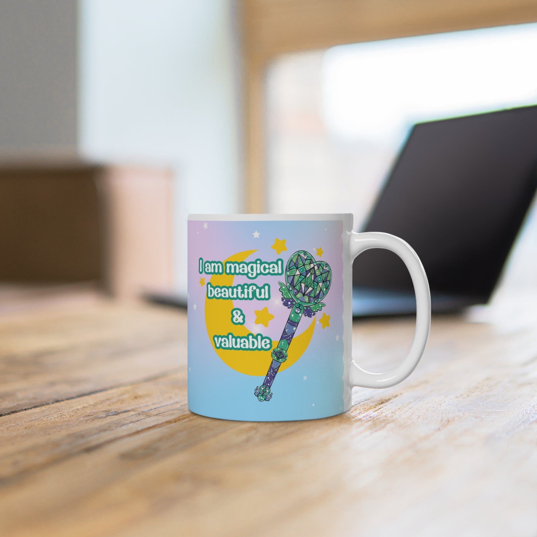 Gay Pride Tasse | Magical Girl Mug | LGBTQ Geschenk | Spülmaschinenfest | Keramik 330ml | Regenbogen Liebe, pride Geschenk