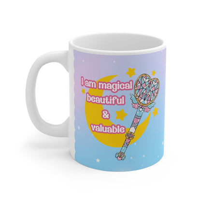 Trans Pride Tasse | Magical Girl Mug | LGBTQ Geschenk | Spülmaschinenfest | 330ml Keramik | Affirmation Design