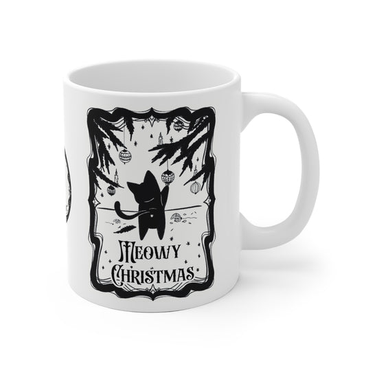 Weihnachtstasse Leopold - Meowy Christmas