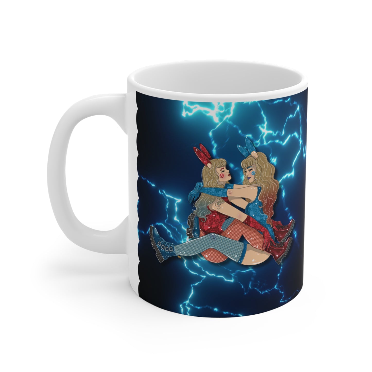 Motivtasse Bunny Girls - Geschenk Jahrestag, Geburtstag, Coming Out