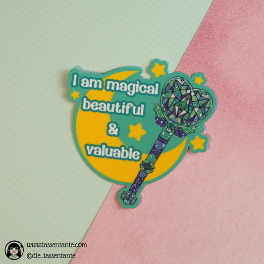 Gay - Pride Sticker- Pride Flags - 90s Magical Anime Wand - Moon