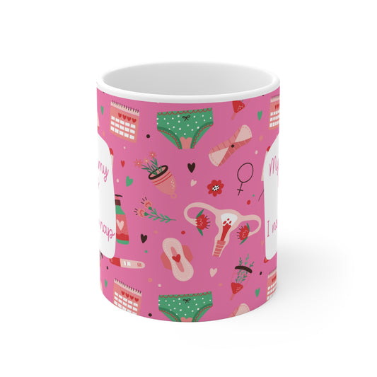 My Tummy Hurts Mug – süße Tasse bei Endometriose, Adenomyose, Regelschmerzen, chronischen Erkrankungen & Selfcare