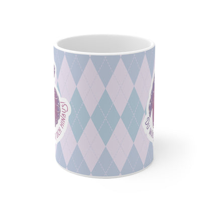 Liebevoll illustrierte Affirmation Tasse - Du wächst über dich hinaus