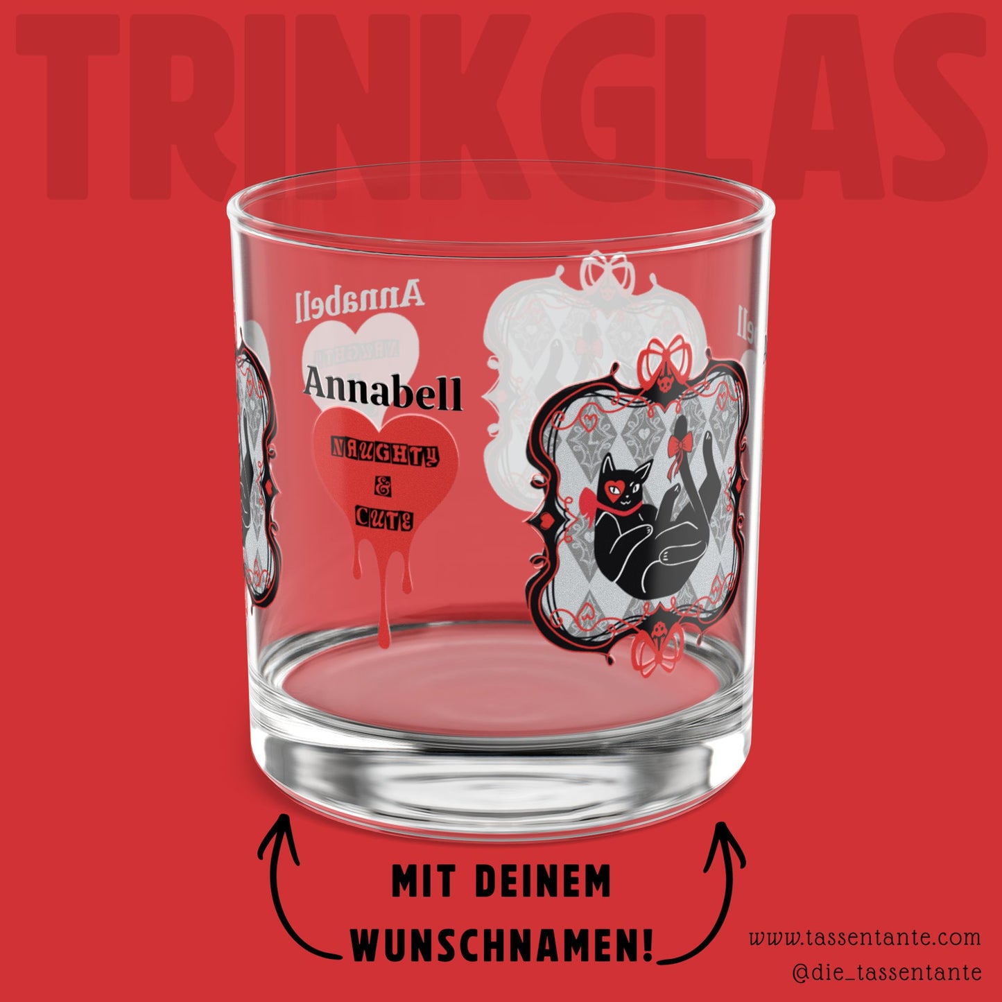 Trinkglas mit Wunschnamen - Leopold